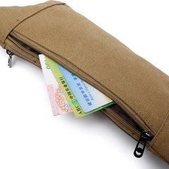 Men Casual Canvas Waist Pack Military Bag Pouch
