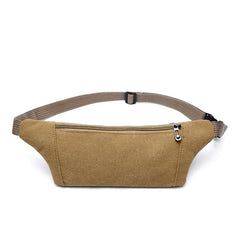 Men Durable Waist Pack Canvas Hip Bum Military
