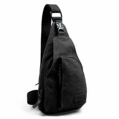 Men Casual Durable Fanny Waist Pack Canvas Hip Bum Bag Pouch Zipper Pockets
