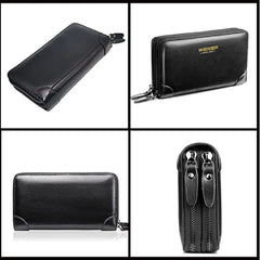 Large Capacity Men Clutch Bag Multifunction Zipper Wallet