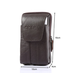 Men Leather Waist Bag Travel Business Fanny Pack Phone Purse Pocket Belt