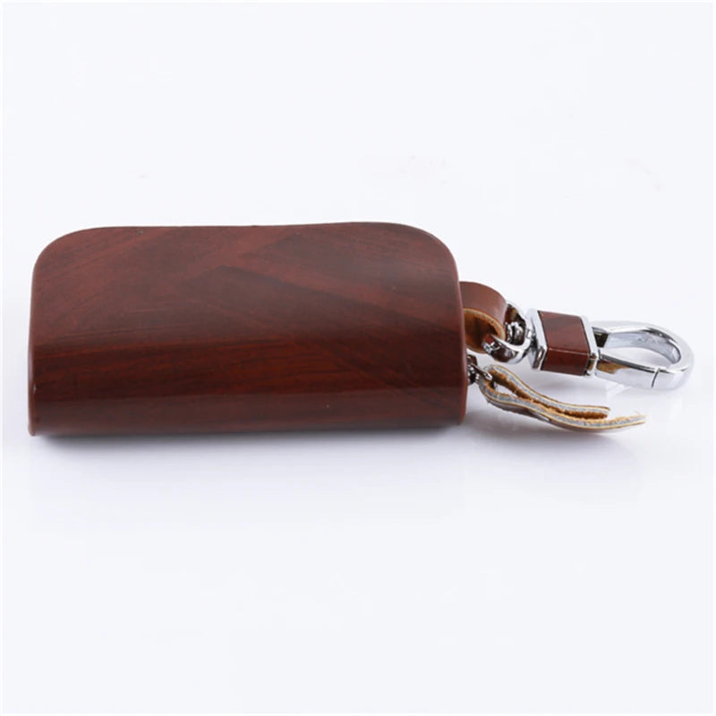 Leather Key Holder Wallet Zipper Key Case Bag