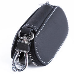 Leather Key Holder Zipper Case Organizer Wallets