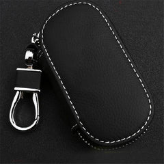 Leather Key Holder Zipper Case Organizer Wallets