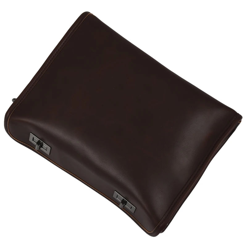 Men Leather Messenger Briefcase Laptop Shoulder Crossbody Bag Business Handbag