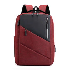 Men Waterproof Business Backpack Reflective Backpacks USB Charging Bag