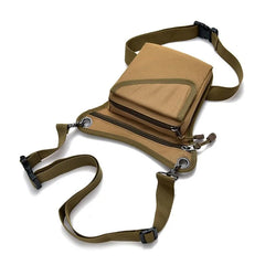 Nylon Motorcycle Hip Belt Double Zip Waist Fanny Pack