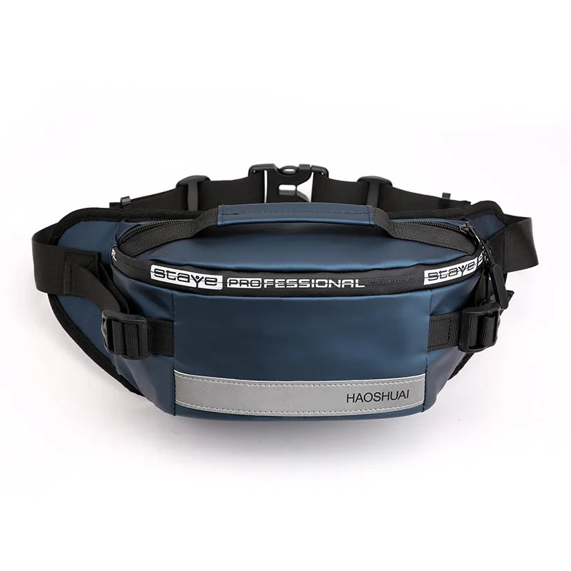 Men Nylon Waist Bags Fanny Single Chest Pack Multi-Functional Anti-theft