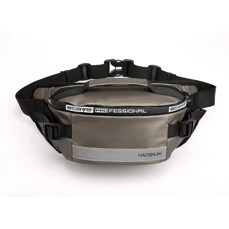 Men Nylon Waist Bags Fanny Single Chest Pack Multi-Functional Anti-theft
