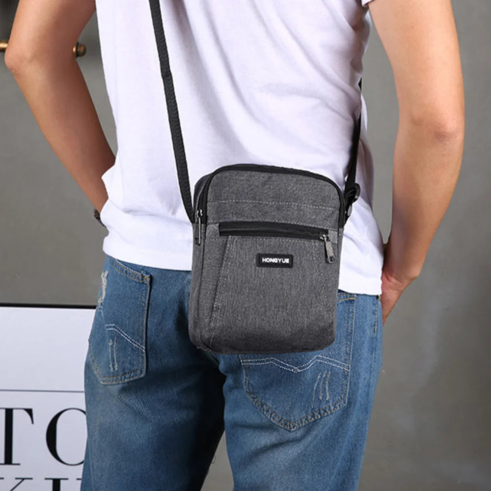 Men Phone Cross Body Shoulder Bags High Men Handbags Oxford Bag