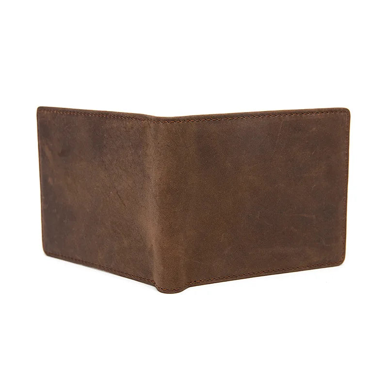 Men RFID Short Wallet High Leather Clutch Money Clip