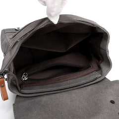 Canvas Crossbody Messenger Bag Student Travel Shoulder Bag