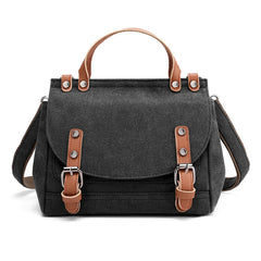 Canvas Crossbody Messenger Bag Student Travel Shoulder Bag