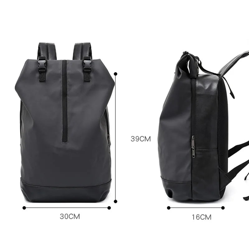 High Capacity Business Backpack for Men, Waterproof Gray