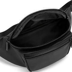 Men Solid Messenger Bag Large Capacity Shoulder Bag Waist Bag