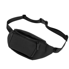 Men Solid Messenger Bag Large Capacity Shoulder Bag Waist Bag