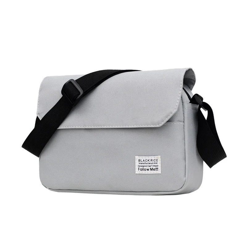 Men Small Oxford Shoulder Messenger Bags Solid Leisure Satchel