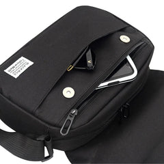 Men Small Oxford Shoulder Messenger Bags Solid Leisure Satchel