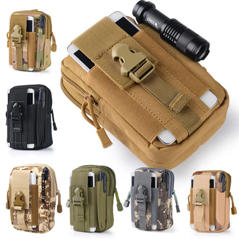 Tactical Molle Pouch Belt Waist Pack Bag for Men