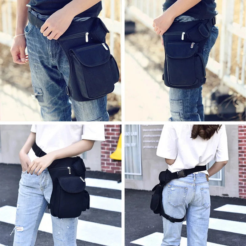 Waterproof Nylon Men Thigh Hip Bum Beltleg Fanny Pack