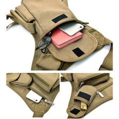 Waterproof Nylon Men Thigh Hip Bum Beltleg Fanny Pack