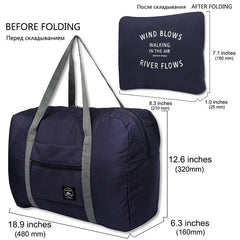Foldable Travel Bag Large Capacity Unisex Waterproof Handbag
