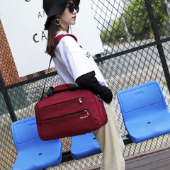 Men Travel Bags Zipper Hand Luggage Weekend Duffle