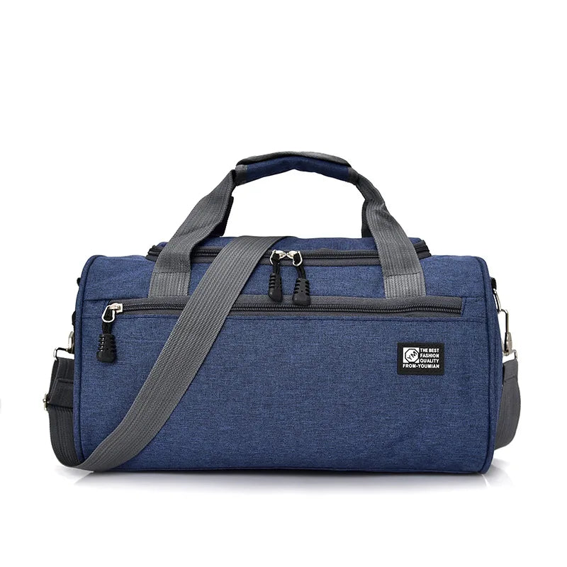 Men Travel Sport Bags Light Luggage Business Cylinder Handbag Women Outdoor Duff