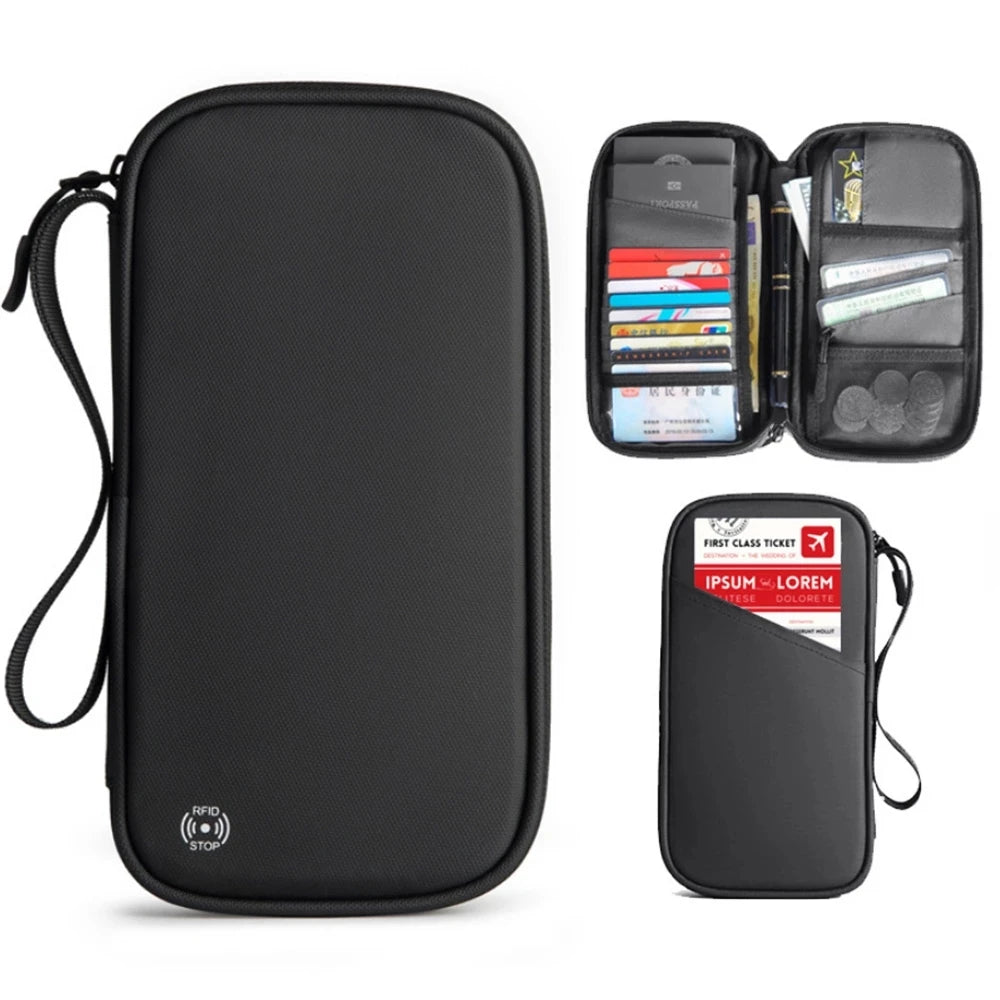 Travel Wallet Passport Holder Waterproof Organizer Document Bag