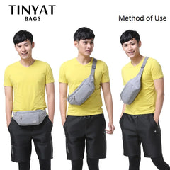 Canvas Men Waist Bag Pouch Fanny Pack