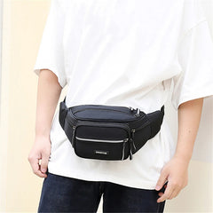 Men Waist Bag Pack Casual Functional Belt Bag Large Belt Pouch Phone Money