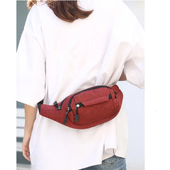 Men Waist Bag Pack Men's Wallet Purse Casual Large Phone Belt Bag Pouch
