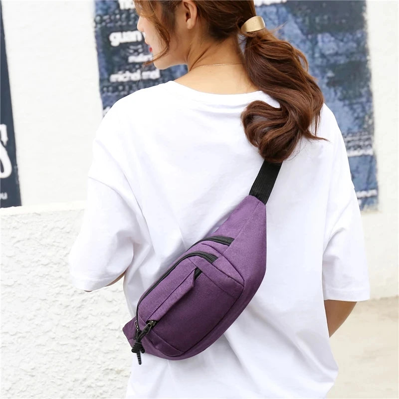 Canvas Waist Bag Phone Belt Pouch