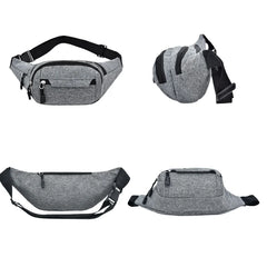 Canvas Waist Bag Large Phone Belt Bag Pouch