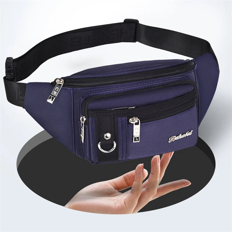Men Waist Bag Pack Men's Wallet Purse Casual Phone Belt Bag Pouch
