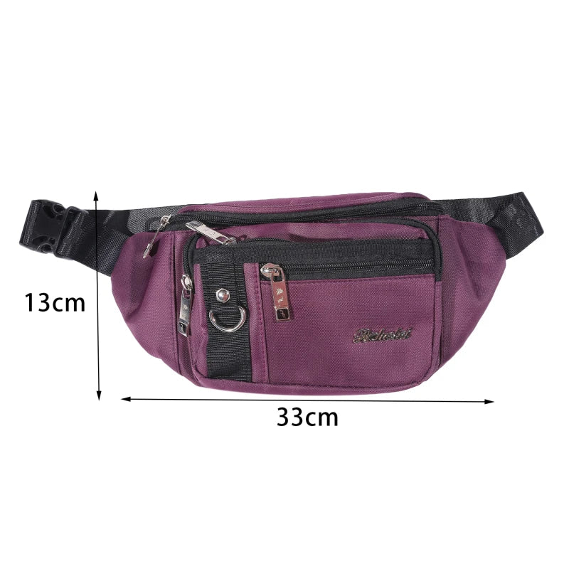 Men Waist Bag Pack Men's Wallet Purse Casual Phone Belt Bag Pouch