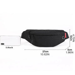 Men Waist Fanny Pack Belt Shoulder Bag Travel Hip Crossbody Purse