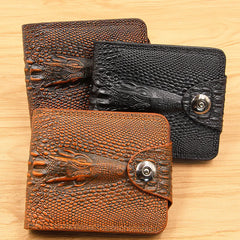 Men Wallet Leather Short Purse Billetera Hombre Vintage Style