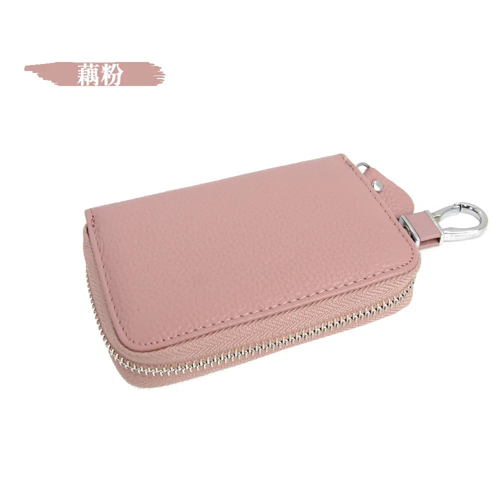 Leather Keychains for Men Women Cars Auto Keys Wallets