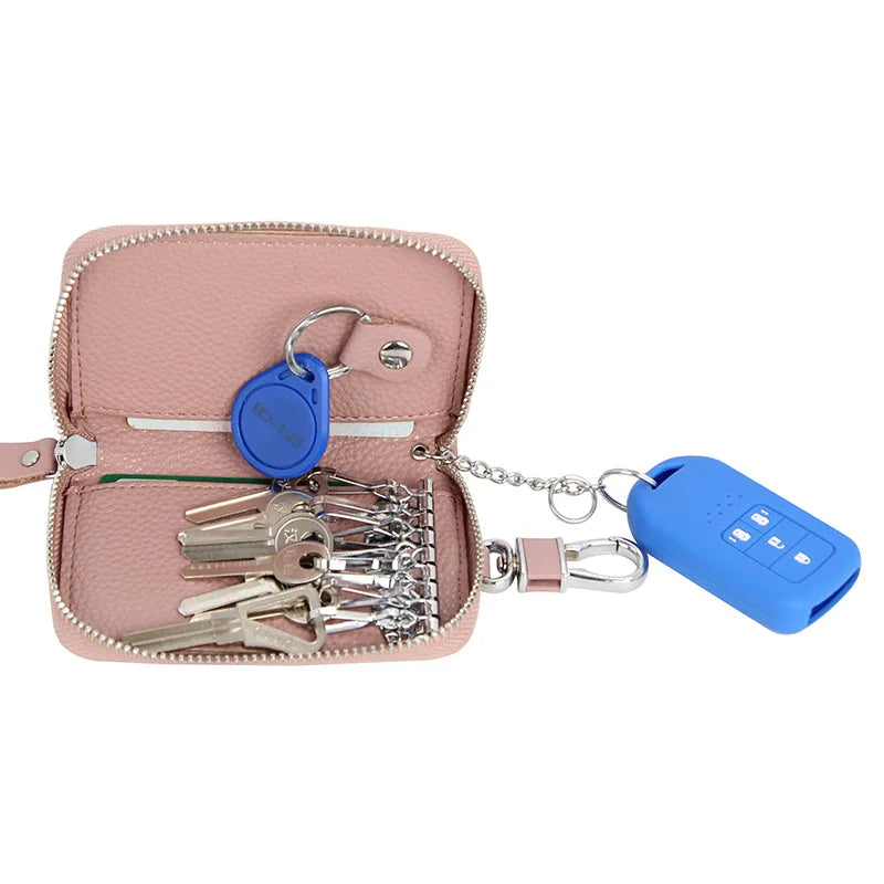 Leather Keychains for Men Women Cars Auto Keys Wallets