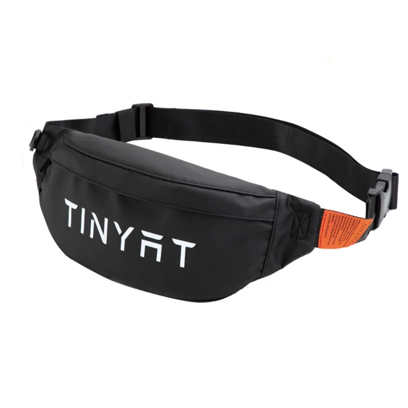 Men Women Letters Print Waterproof Fanny Pack Outdoor Waist Bag Pouch