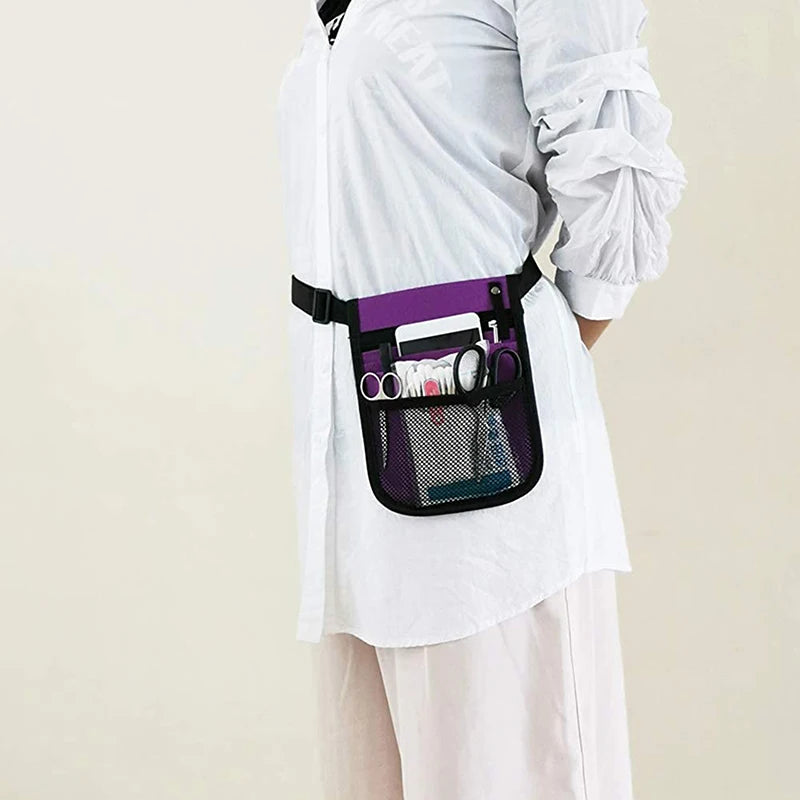Nurse Fanny Pack Purse Nursing Belt Organizer Waist Bag Nurse Scissors Care Kit