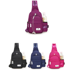 Nylon Crossbody Sling Bag USB Charging