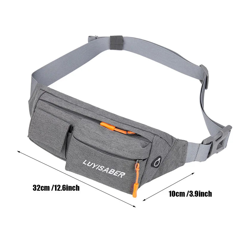 Nylon Waist Belt Bag Pouch Sport Running Crossbody Bag