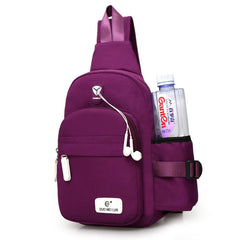 Polyester Outdoor Crossbody Shoulder Bag Unisex Cycling Travel Backpack
