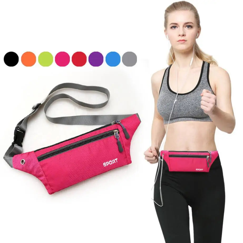 Unisex Sport Waist Pack Fanny Pack Crossbody Wallet Belt Travel