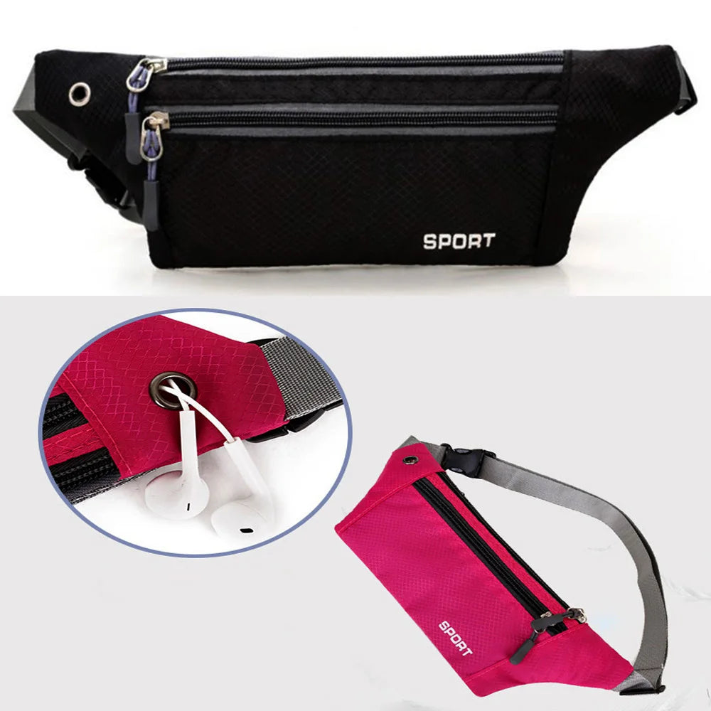 Unisex Sport Waist Pack Fanny Pack Crossbody Wallet Belt Travel