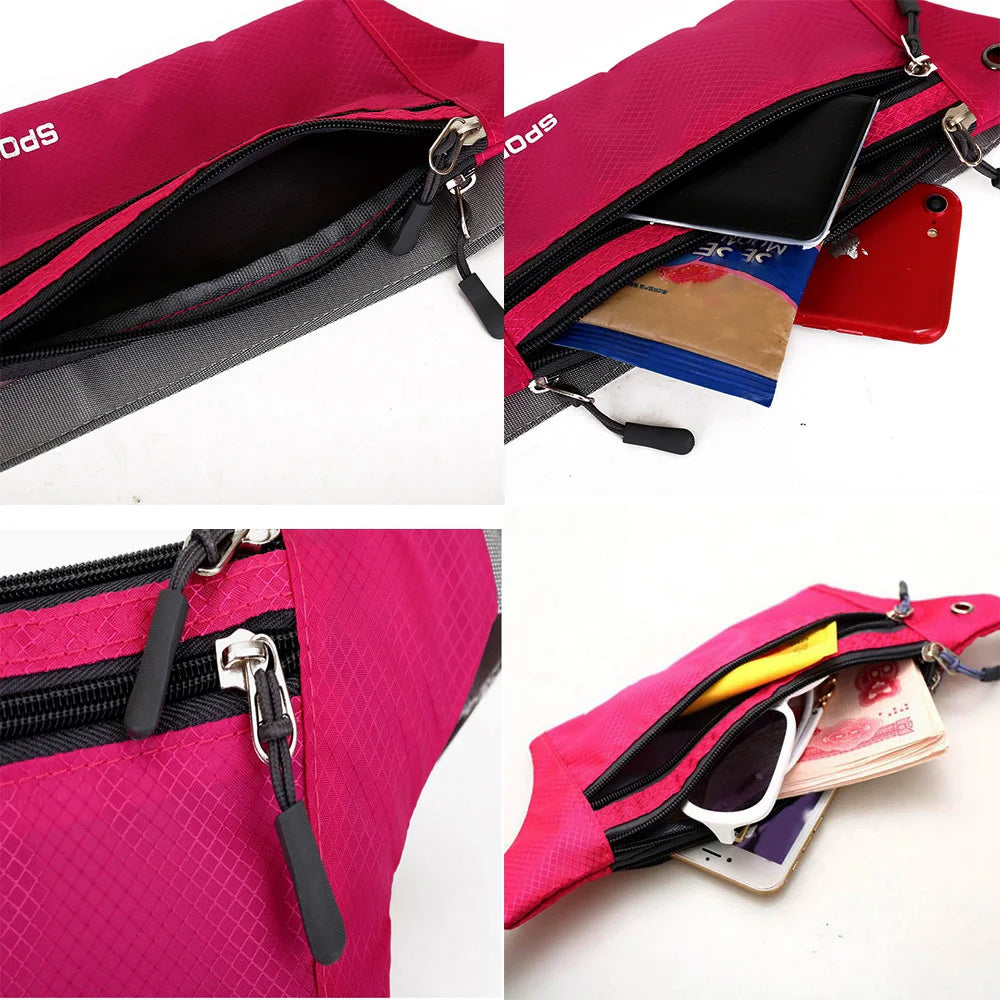 Unisex Sport Waist Pack Fanny Pack Crossbody Wallet Belt Travel