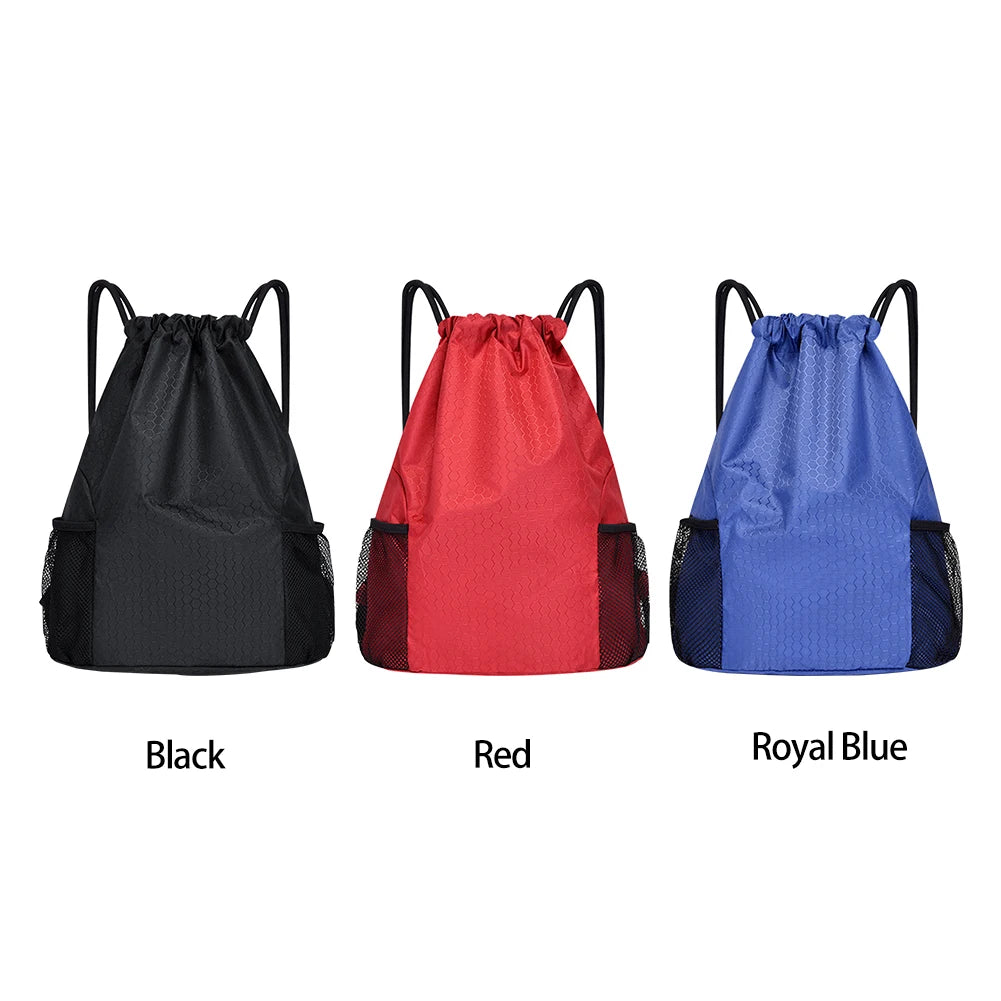 Men Women Drawstring Bag Lightweight Waterproof Sports Backpack Gym