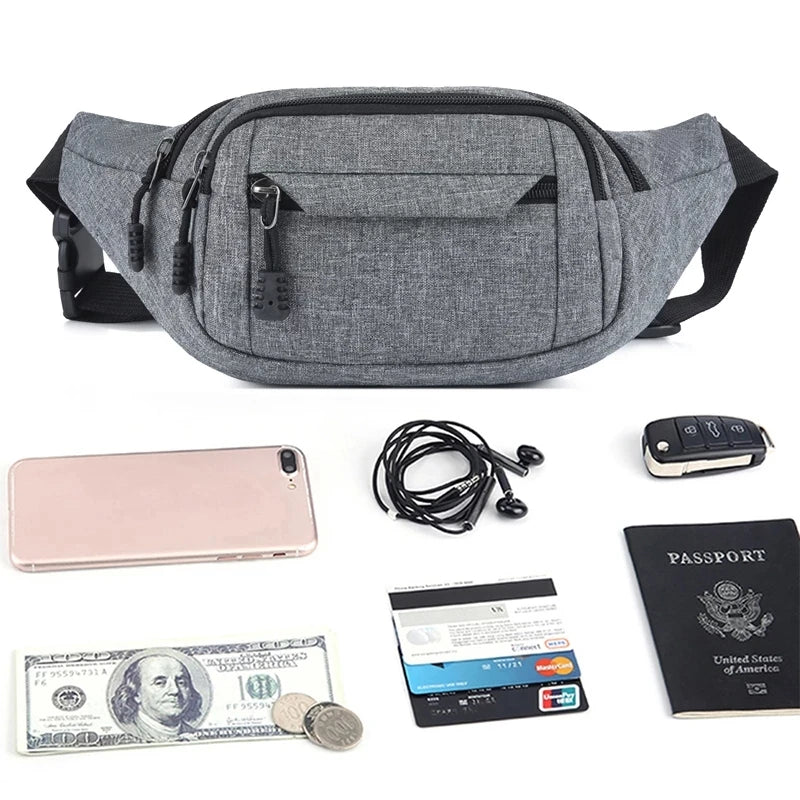 Waterproof Waist Bag Men Women Fanny Pack Crossbody Handbag Banano Banana